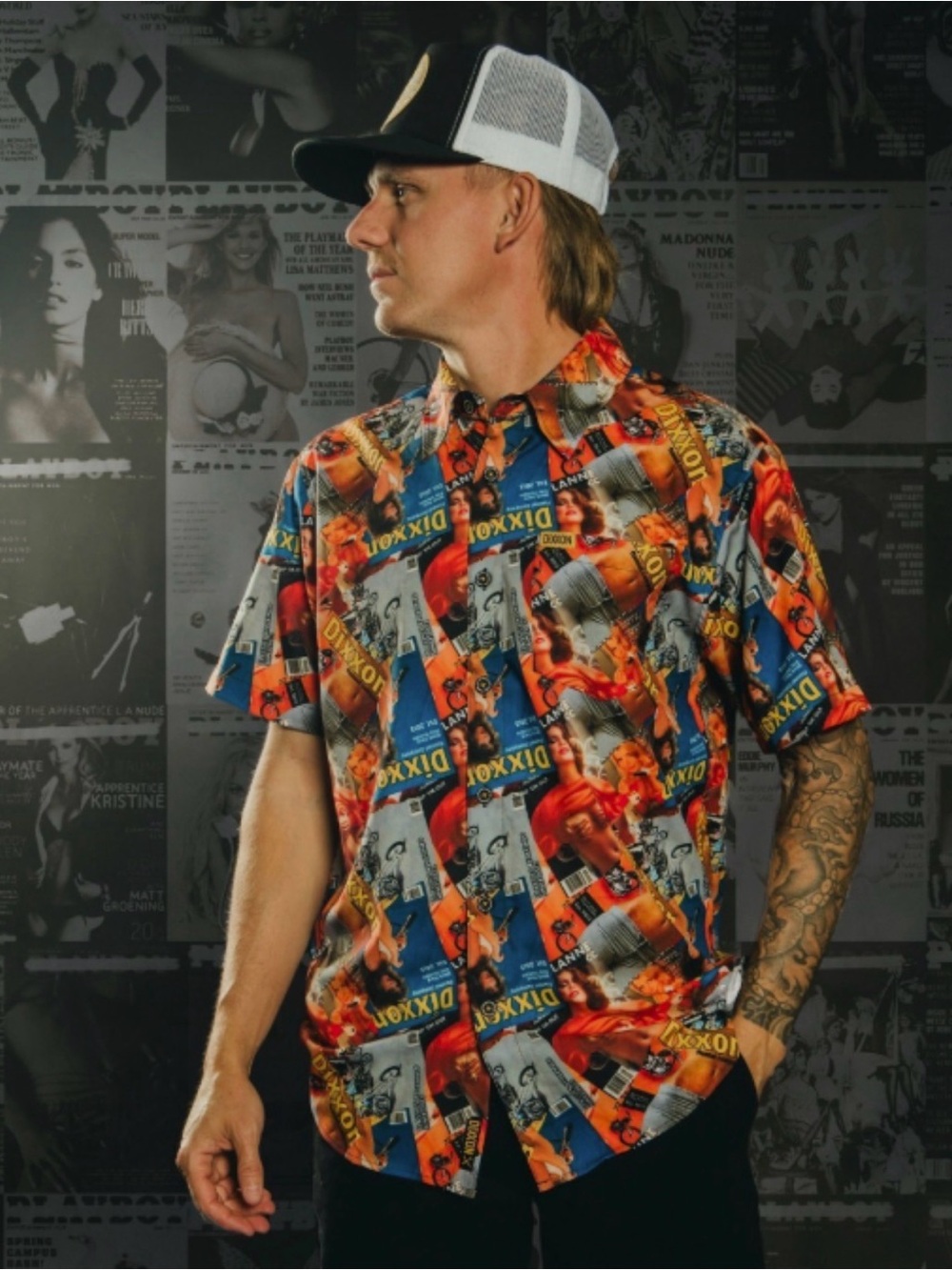 DIXXON - Article Party Mature/Raunchy Graphic Men’s Button down Shirt